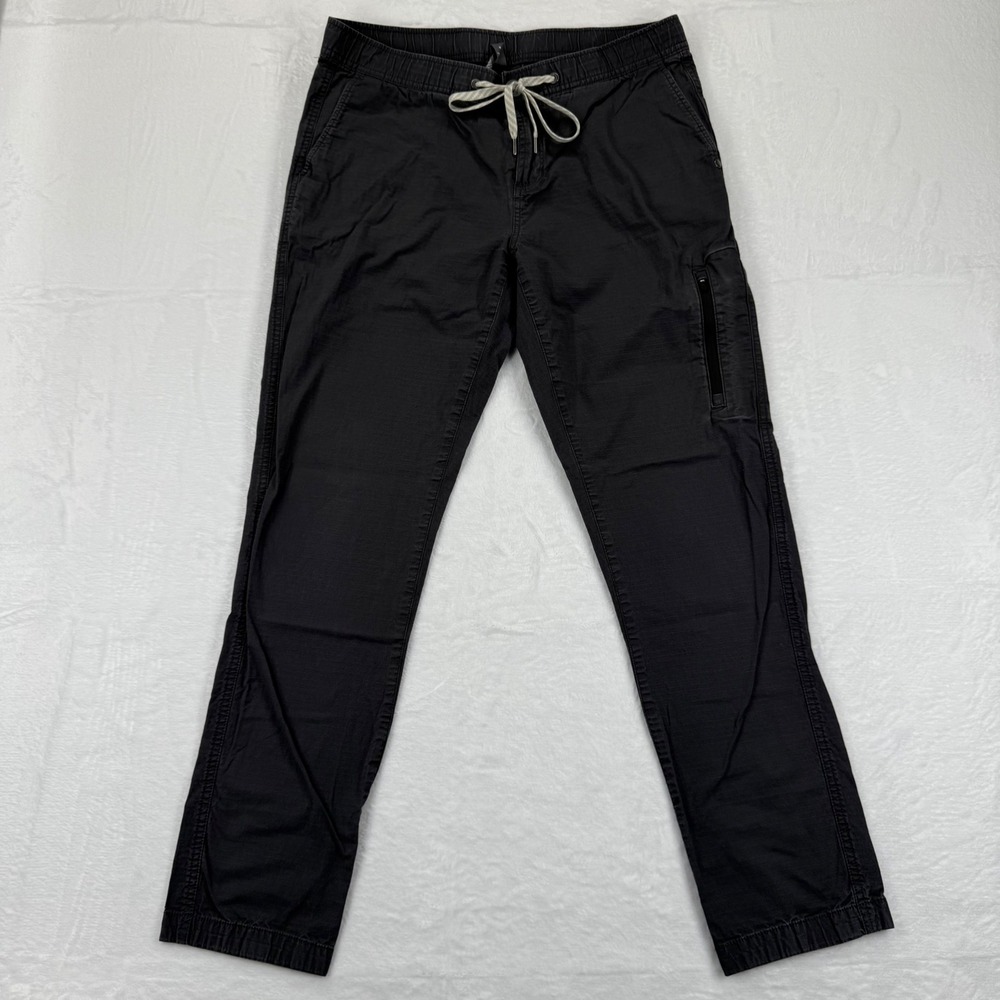 Vuori Mens Size‎ M Rhythm Shorties Cargo Pants Jogger Drawstring Pockets Black